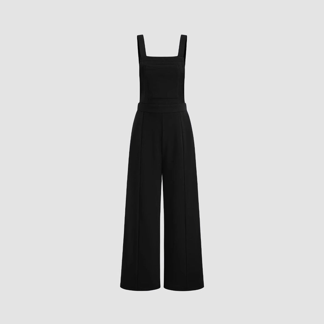 Damen Overall mit weitem Bein und praktischen Taschen EB