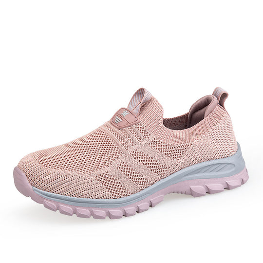 Damen Sportschuhe mit atmungsaktiver Strickoberfläche und rutschfester Sohle EB