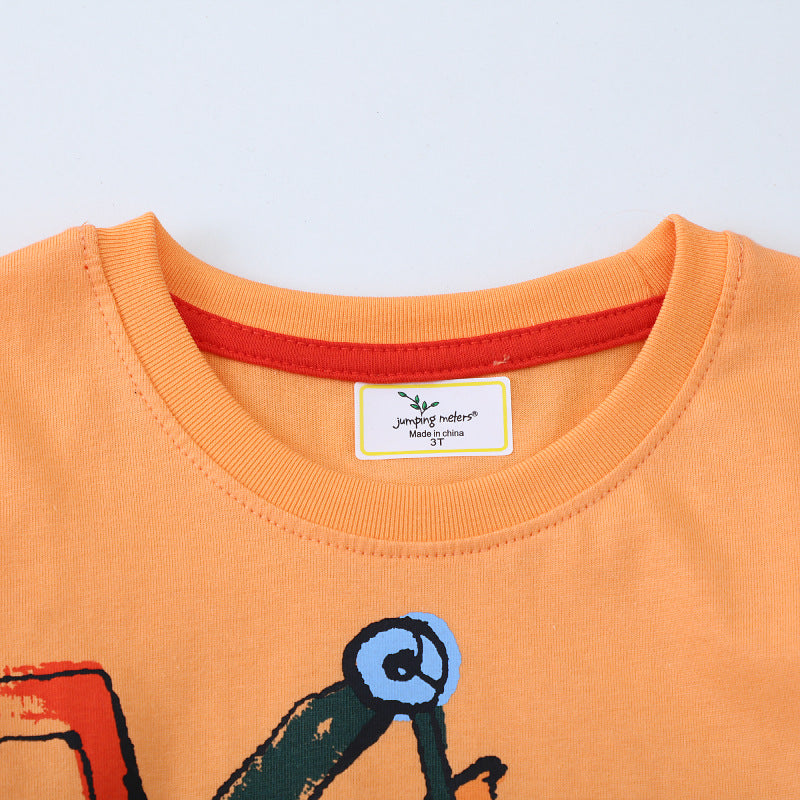 Kinder T-Shirt mit originellem Baustellenmotiv EB