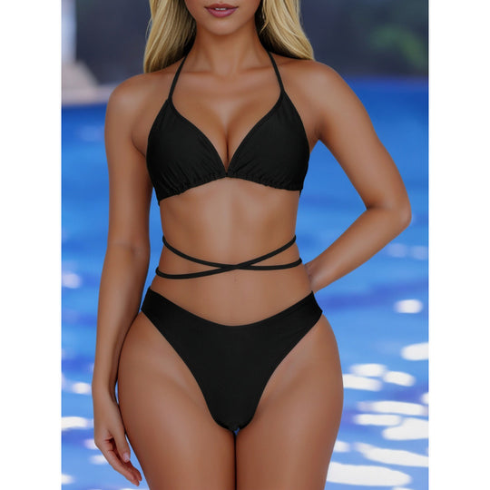Damen Triangel-Bikini mit verstellbaren Bändern und elegantem Schnitt EB