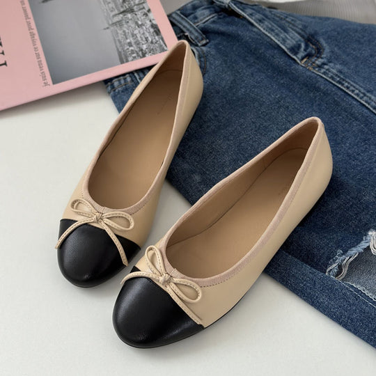 Damen Ballerinas mit zeitlosem Design und eleganter Schleifenapplikation EB