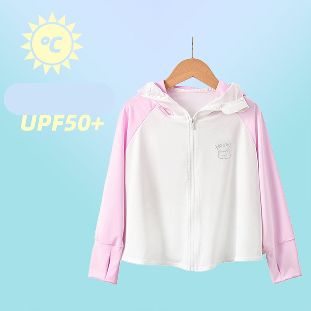 Jungen funktionale UV-Schutzjacke mit Kapuze EB