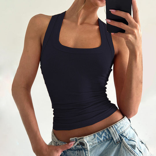 Damen Sportliches Crop-Top EB