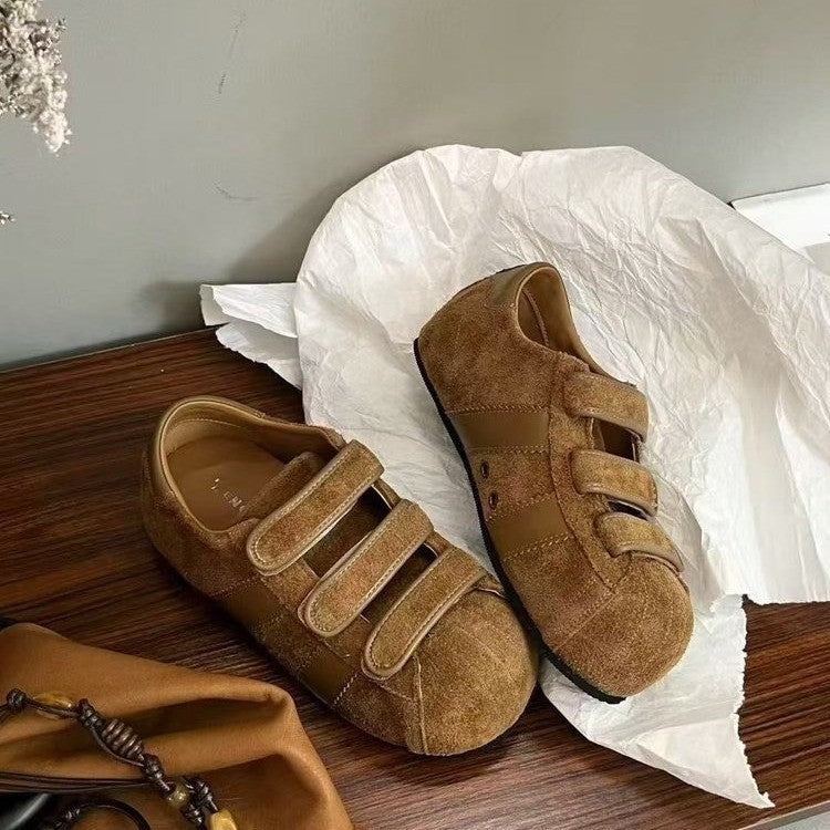 Damen Sneaker mit praktischem Klettverschluss und hochwertigem Wildleder EB