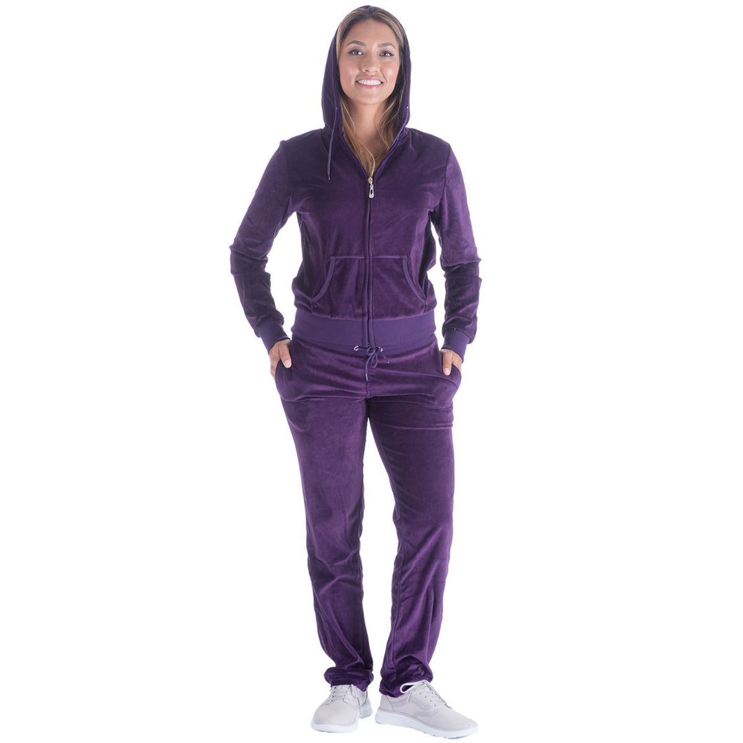 Damen Sportlicher Jogginganzug mit Kapuze EB