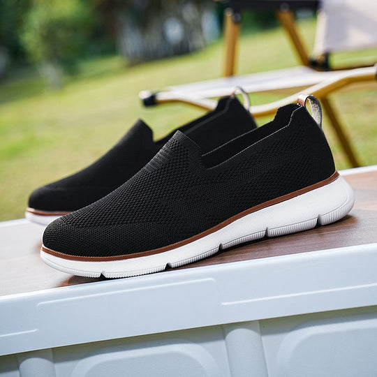 Damen Atmungsaktive Slip-On Sneakers mit rutschfester Sohle EB