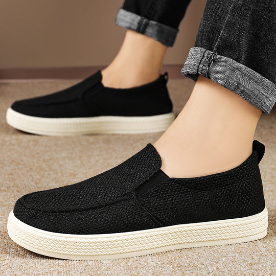 Damen Komfortable Slip-On Freizeitschuhe mit atmungsaktivem Obermaterial EB