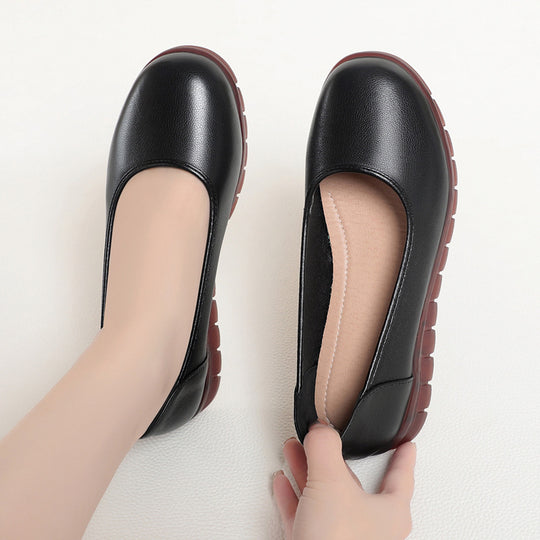 Damen Komfortable Slip-On Ballerinas mit rutschfester Sohle und ergonomischem Fußbett EB