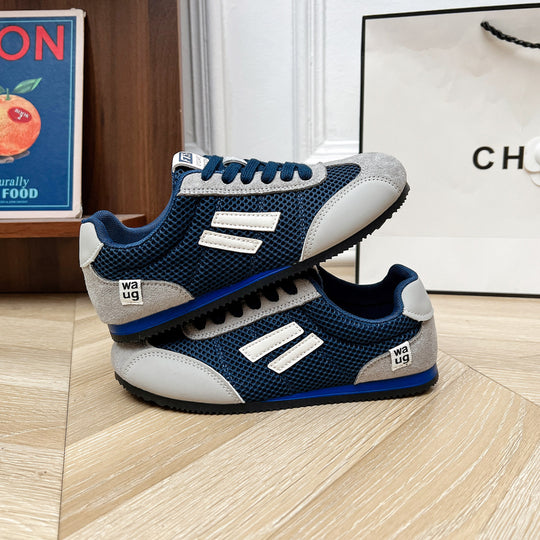 Damen Freizeit Sneakers mit atmungsaktiver Oberflächenstruktur und robustem Laufsohlenprofil EB