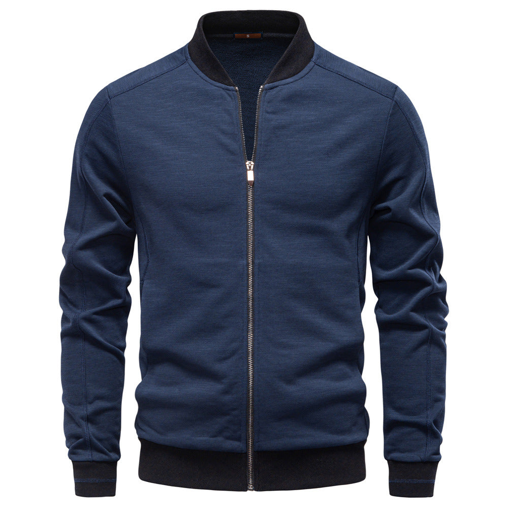 Herren Sportjacke mit modischem Stehkragen und elastischem Bund EB