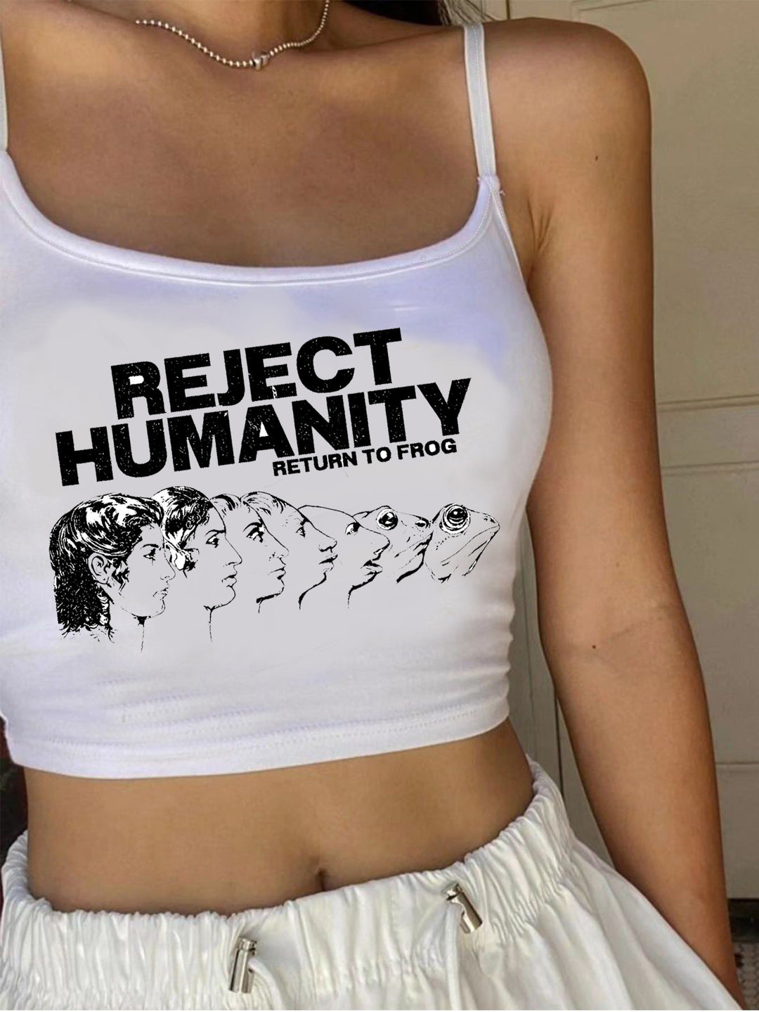 Damen Bandeau-Oberteil mit kreativem Grafikdruck EB
