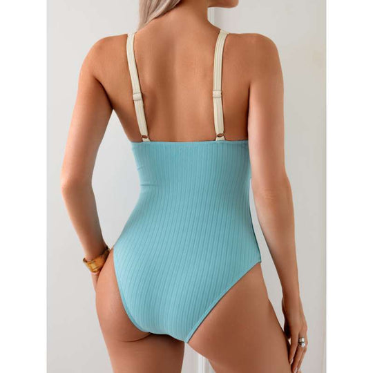 Damen eleganter und figurbetonter Badeanzug EB
