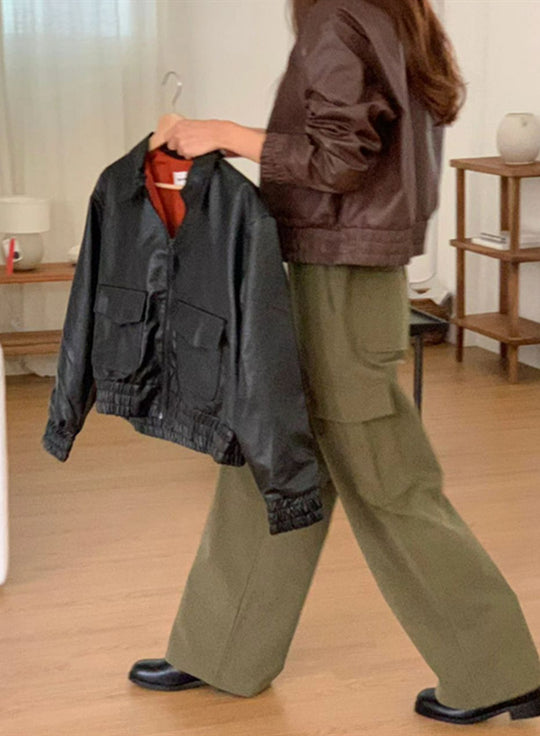 Damen Praktische und modische Kurzjacke EB