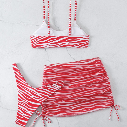 Damen Bikini Set mit verspieltem Rock EB
