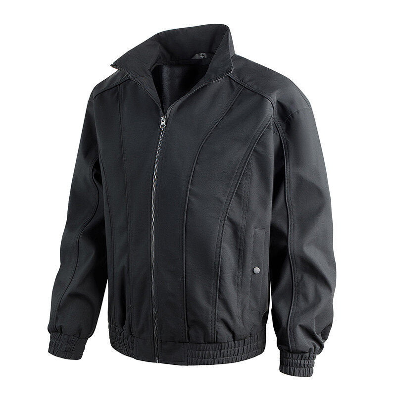 Herren Freizeitjacke mit hochschließendem Kragen und elastischem Bund EB