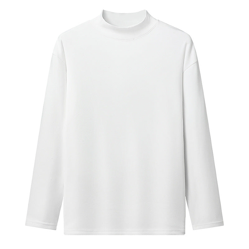 Damen Stehkragen Langarmshirt aus hochwertigem Material EB