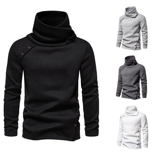 Herren modischer Rollkragenpullover mit einzigartigem Design EB