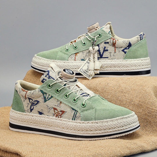 Damen modische Canvas Sneakers mit einzigartigem Design und Komfort EB