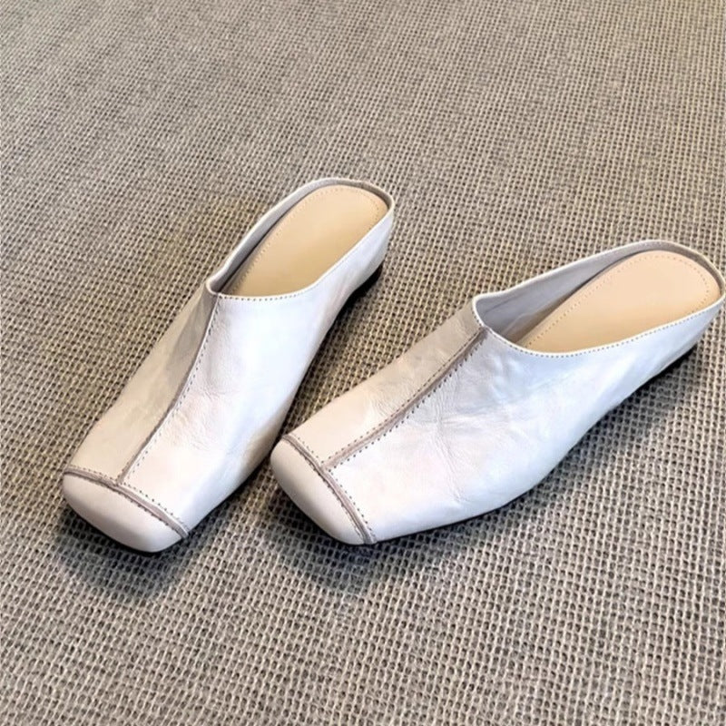 Damen Bequeme Clogs mit modischem Schnitt und weichem Leder EB
