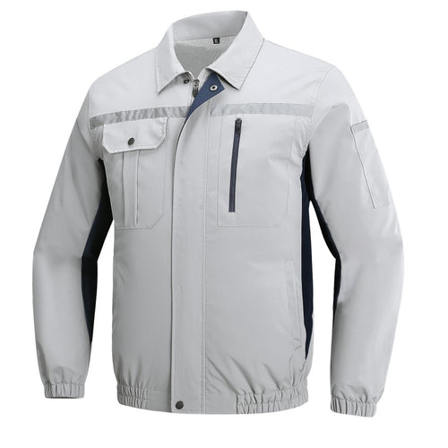 Herren nan atmungsaktive Arbeitsjacke mit integrierten Rückenlüftern und reflektierenden Streifen EB