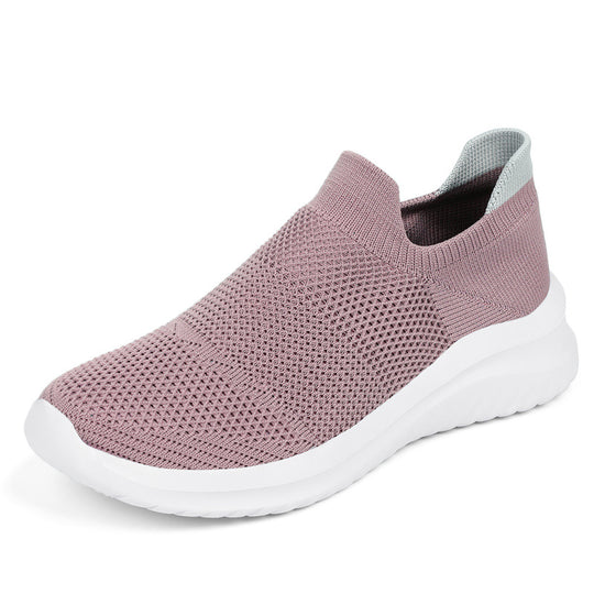 Damen Atmungsaktive Slip-On Sneakers mit stoßdämpfender Sohle EB