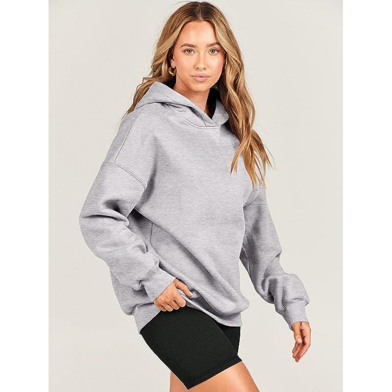 Damen bequeme Kapuzen-Sweatshirt EB