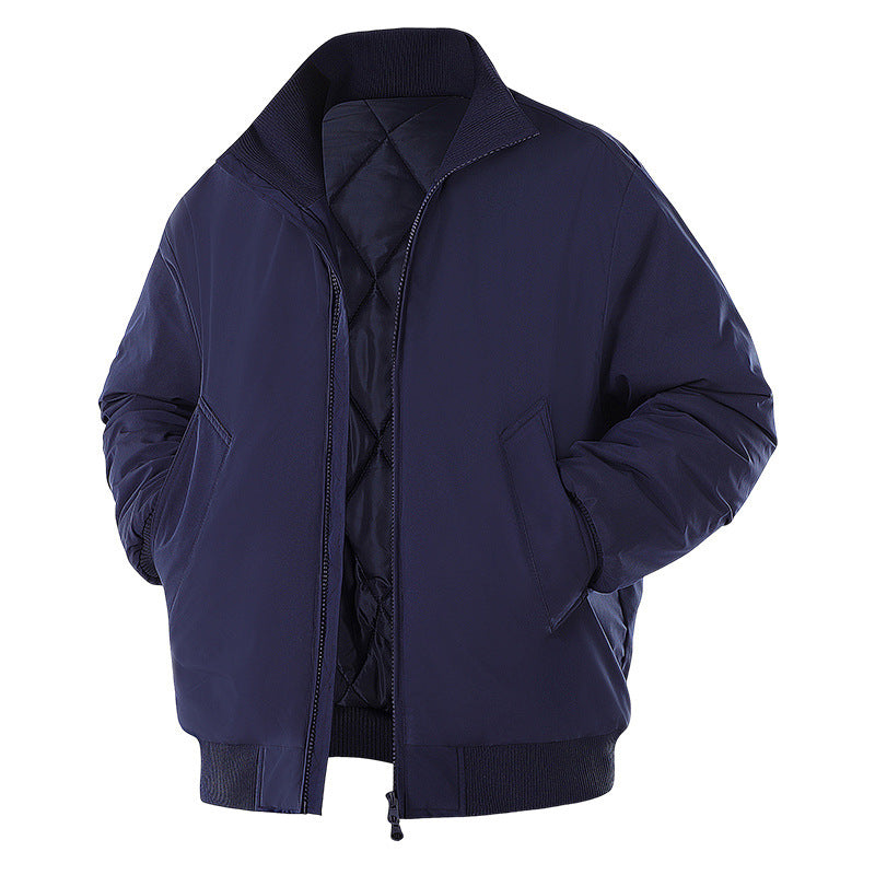 Herren Winterjacke mit warmem Innenfutter und praktischen Taschen EB