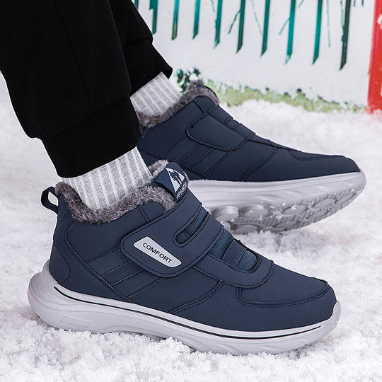 Damen Gefütterte Winter-Sneaker mit praktischen Klettverschlüssen EB