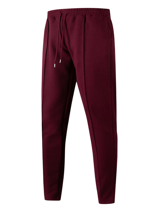 Herren nan tapered Freizeithose mit Tunnelzugbund, Bügelfalte und seitlichen Eingrifftaschen EB
