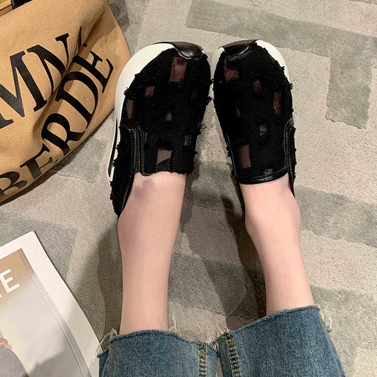 Damen Wedge-Sneaker mit modischem Cut-Out-Design und komfortabler Innensohle EB