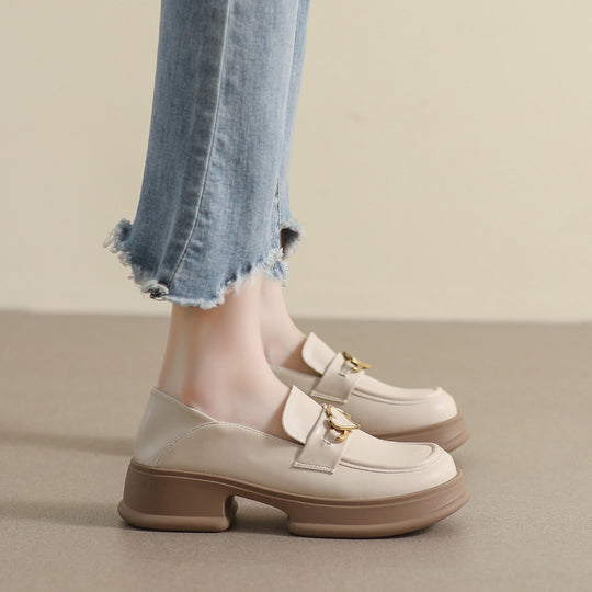 Damen Mokassin-Schuhe mit trendigem Herz-Akzent und massiver Sohle EB