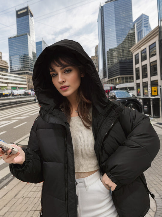 Damen Übergangsjacke mit voluminösen Steppnähten und praktischen Eingrifftaschen EB