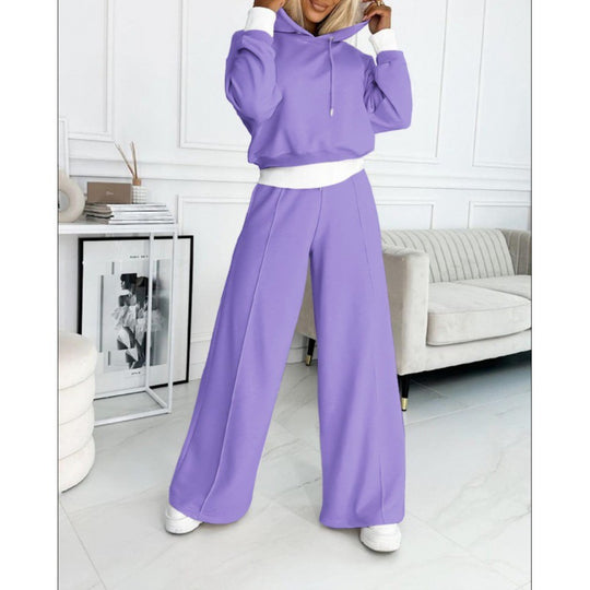 Damen Sportliches Lounge-Set mit weitem Schnitt und Kapuze EB