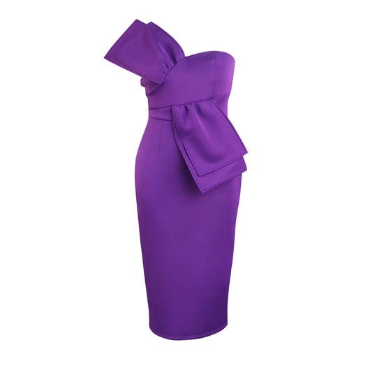 Damen Etuikleid mit asymmetrischem Design und schickem Detail EB