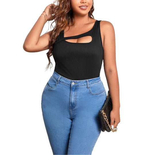 Damen Body mit asymmetrischem Cut-Out und komfortablem Schlangenprint EB