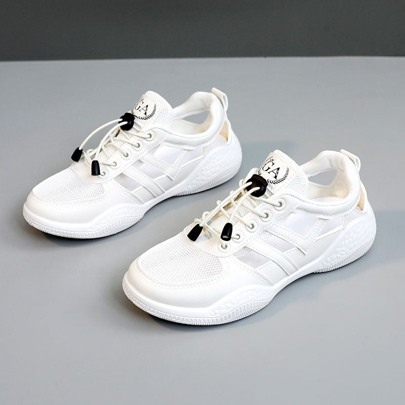 Damen Sportliche Sneakers mit elastischem Schnürsystem und atmungsaktiver Obermaterialstruktur EB