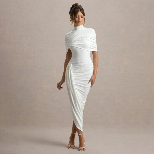 Damen Drapiertes Abendkleid EB