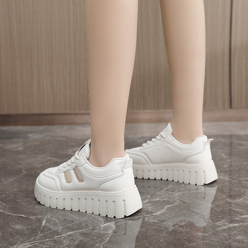 Damen Chunky Sneakers mit rutschfester Laufsohle und gepolstertem Innenfutter EB