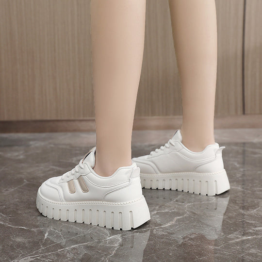Damen Chunky Sneakers mit rutschfester Laufsohle und gepolstertem Innenfutter EB