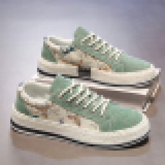 Damen Bequeme Freizeitsneaker mit floralem Design EB