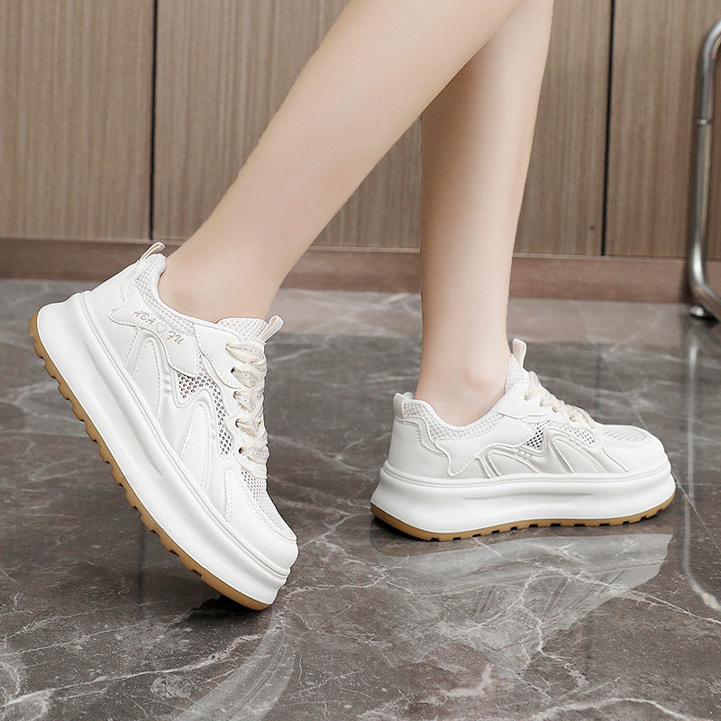 Damen modische Sneakers mit atmungsaktiver Mesh-Oberfläche und dämpfender Sohle EB
