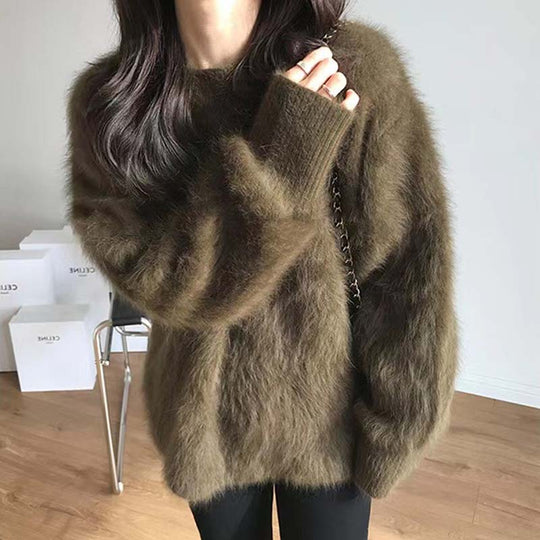 EB | Weicher Strickpullover Mohair Luxuriöser Komfort