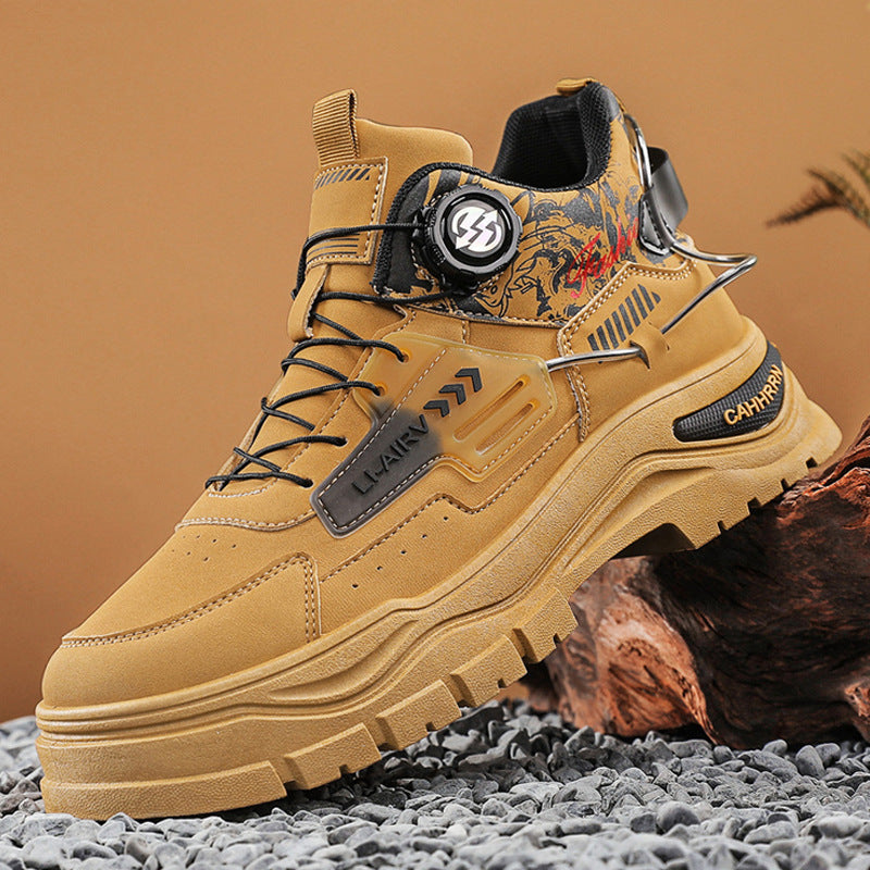 Herren Modische High-Top Sneakers mit innovativem Schnürsystem und robustem Obermaterial EB