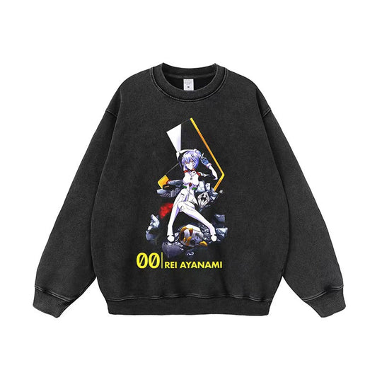 Damen Sweatshirt mit einzigartigem Anime-Motiv und lässigem Schnitt EB