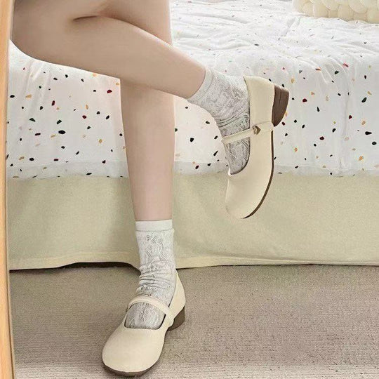 Damen Modische Mary Jane Schuhe mit verstellbarem Riemen und elegantem Design EB