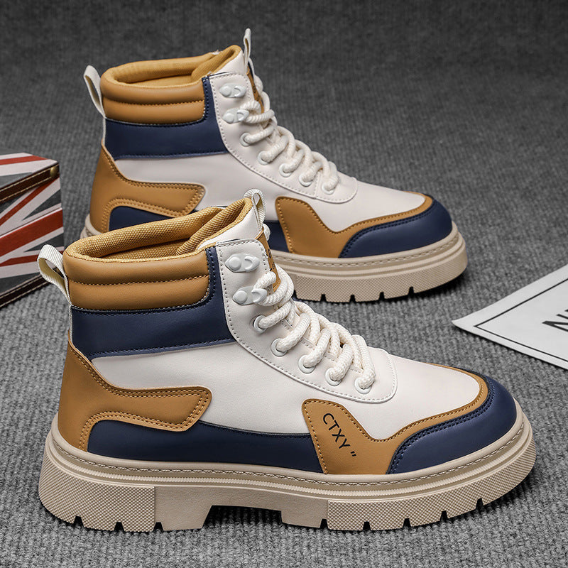 Damen robuste High-Top Sneakers mit stilvollem Design und rutschfester Sohle EB