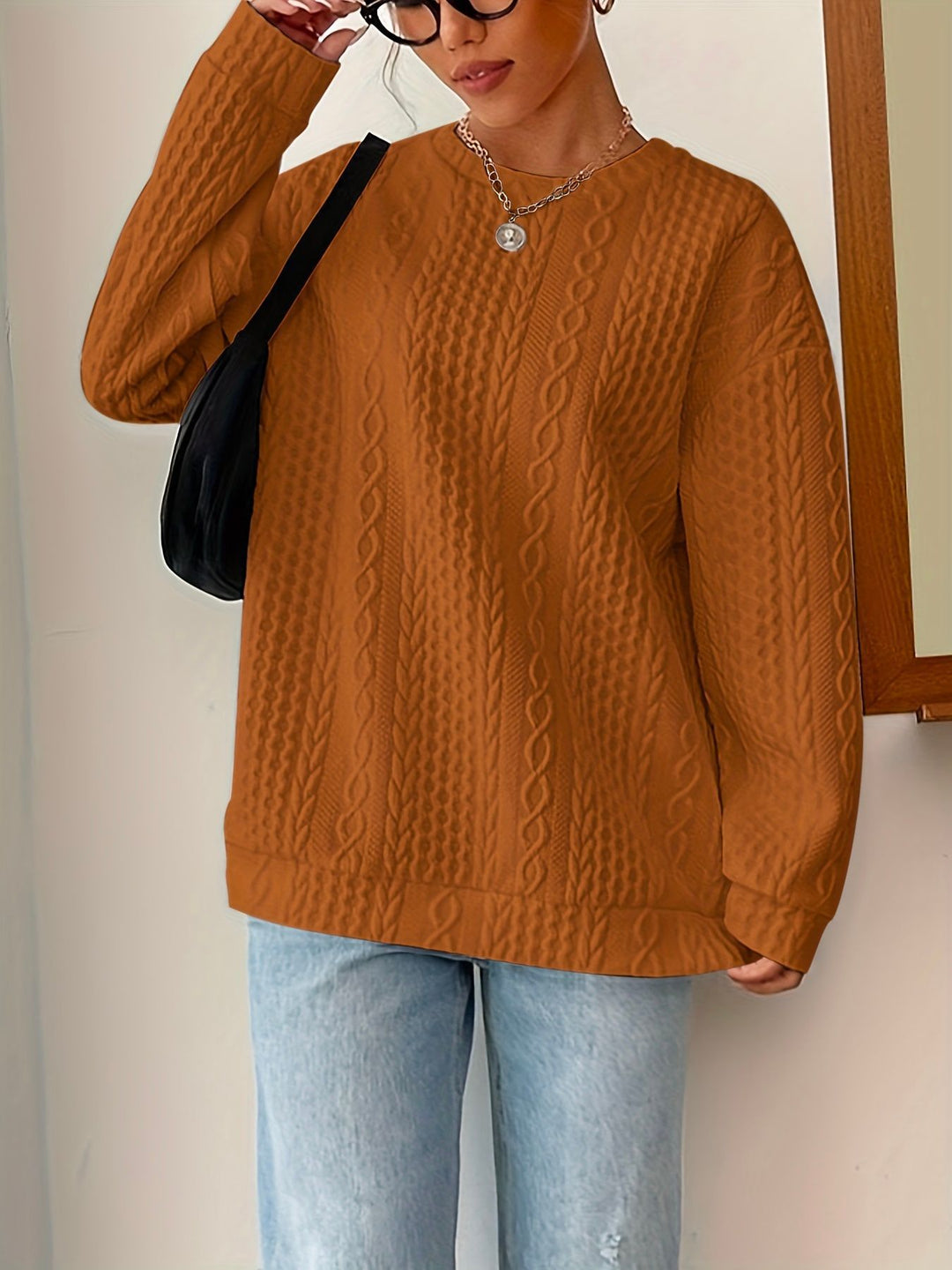 Damen Grobstrickpullover EB