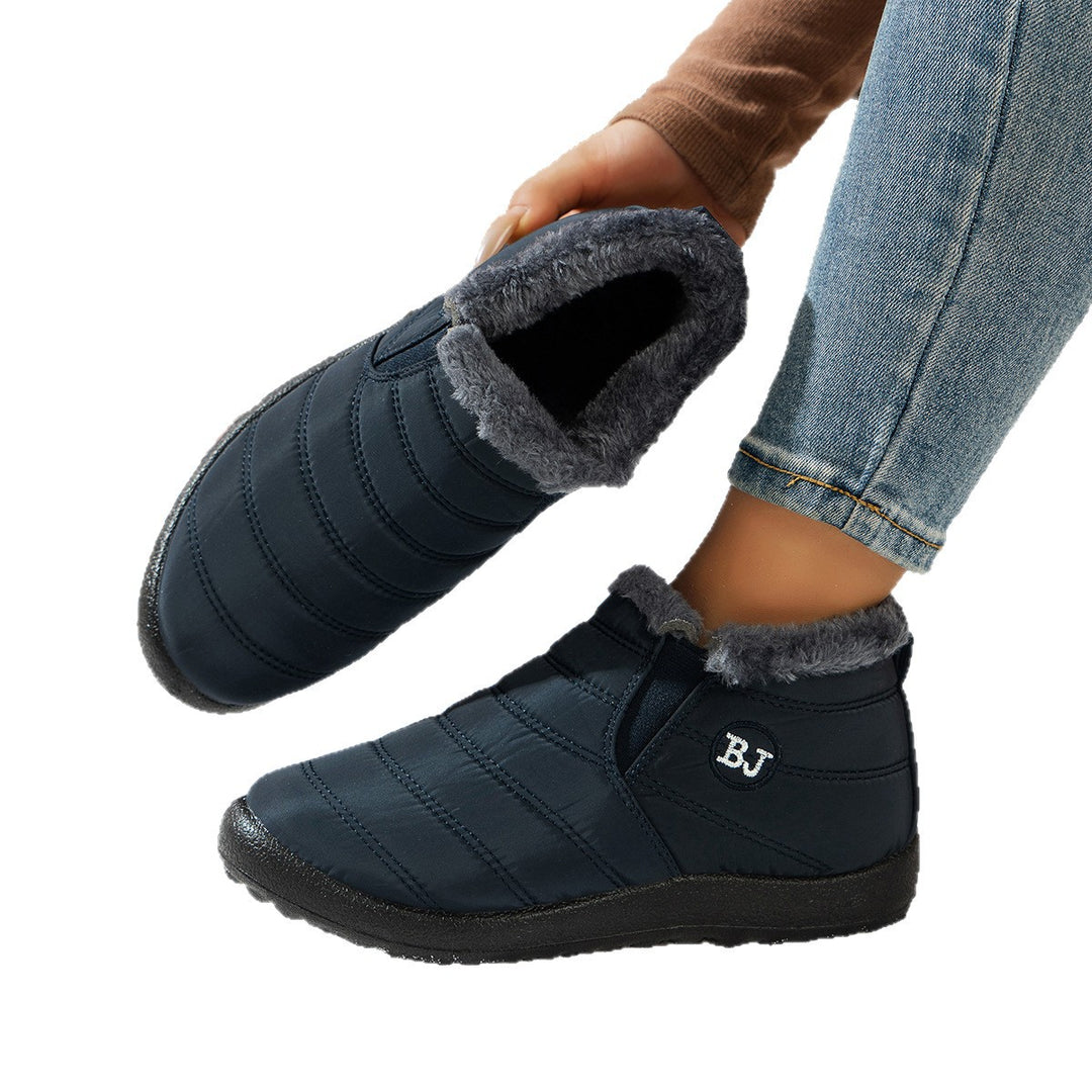 Damen Komfortable Winterboots mit kuscheligem Futter und rutschfester Sohle EB