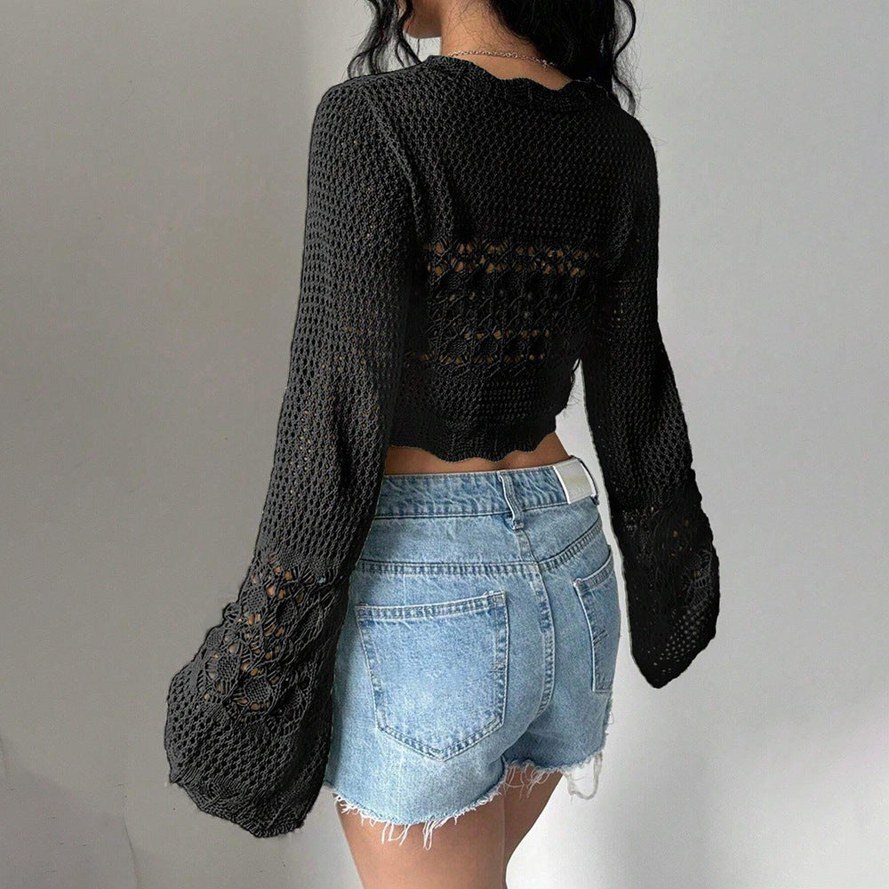 Damen Häkeljacke mit weitem Arm EB
