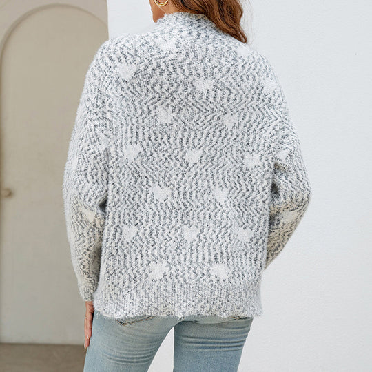 EB | Strickbluse mit Muster Wolle Warm und Modern